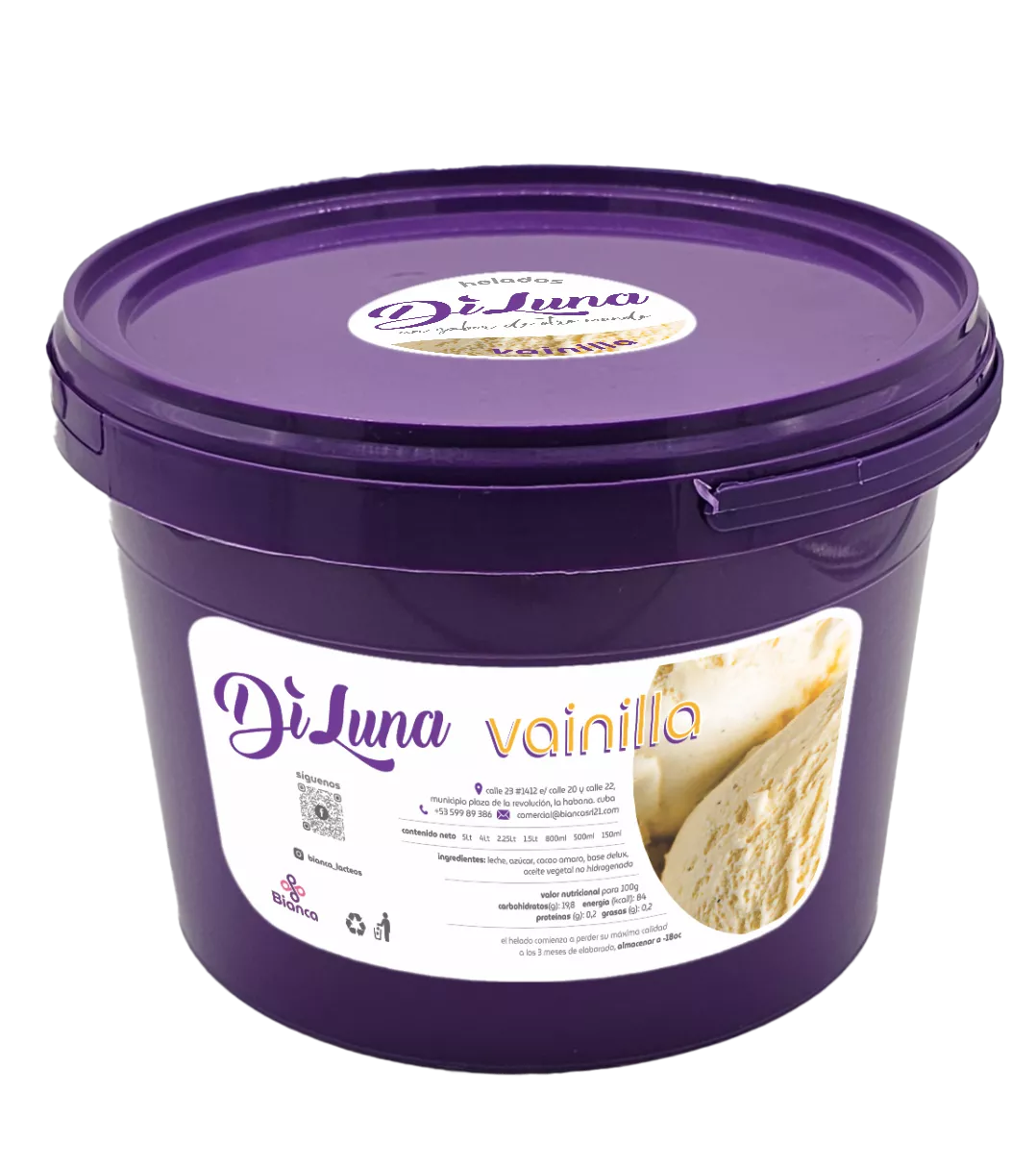 Helado de Vainilla 2.25Lt