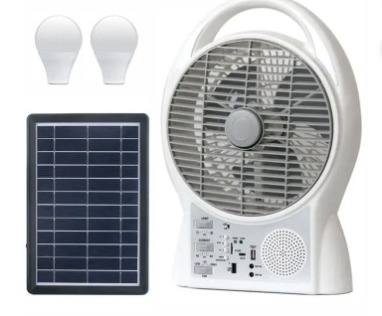 Ventilador 8" Recargable, 6 en 1