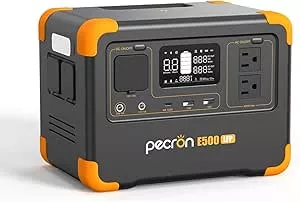 PECRON E500LFP Portable Power Station 600W 576Wh