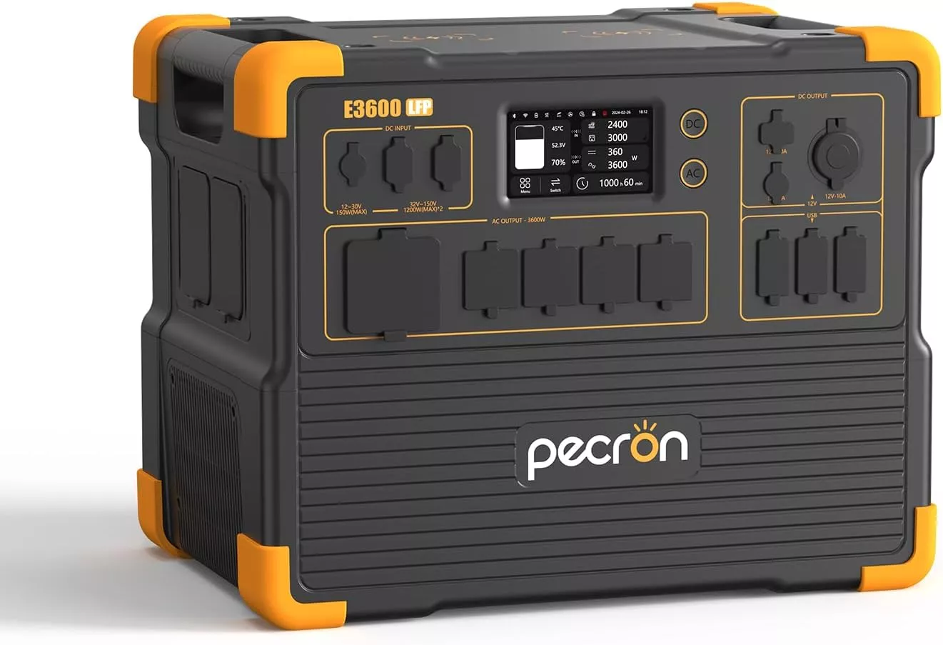 PECRON F3000LFP Portable Power Station 3600W 3072Wh
